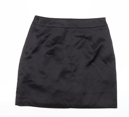 New Look Womens Black Size 12 Pencil Skirt Knee Length Workwear