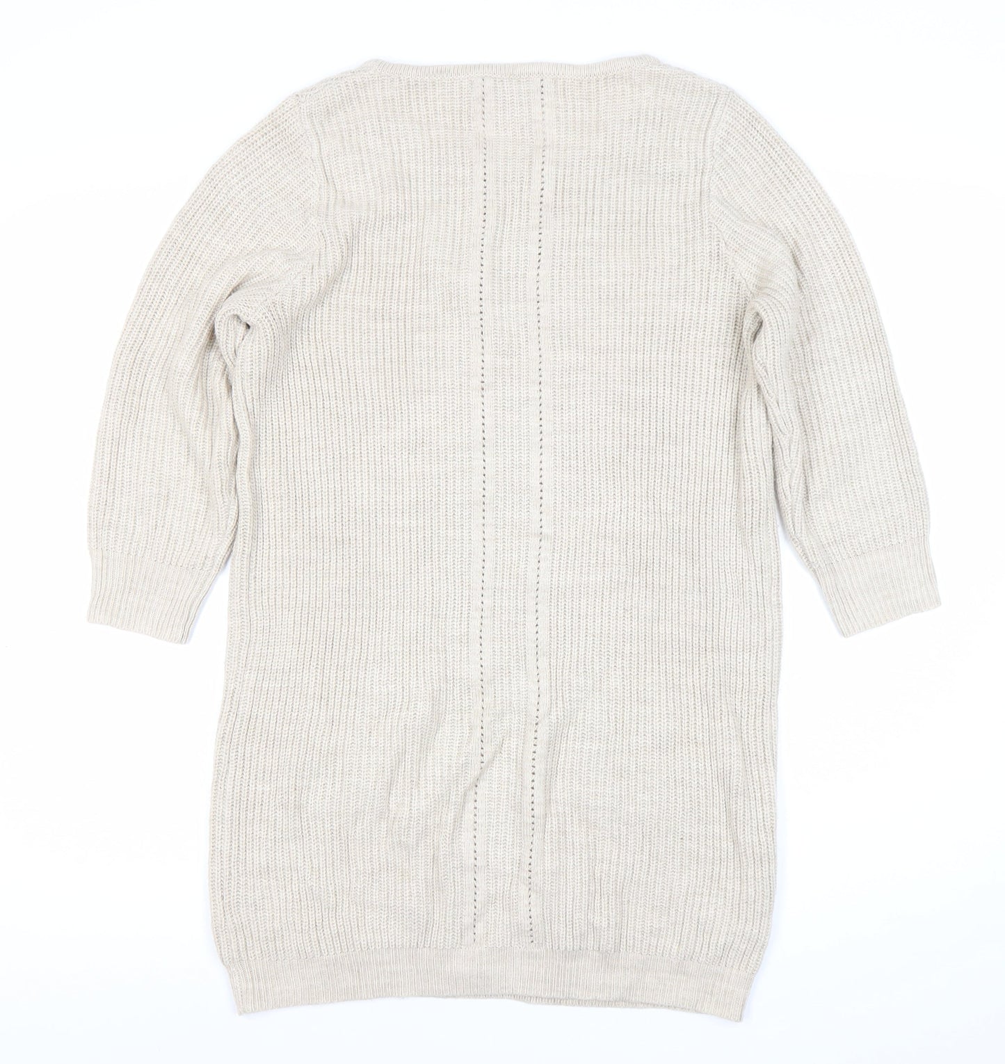 Principles Women’s Beige Knit Jumper Dress Size 14