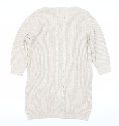 Principles Women’s Beige Knit Jumper Dress Size 14