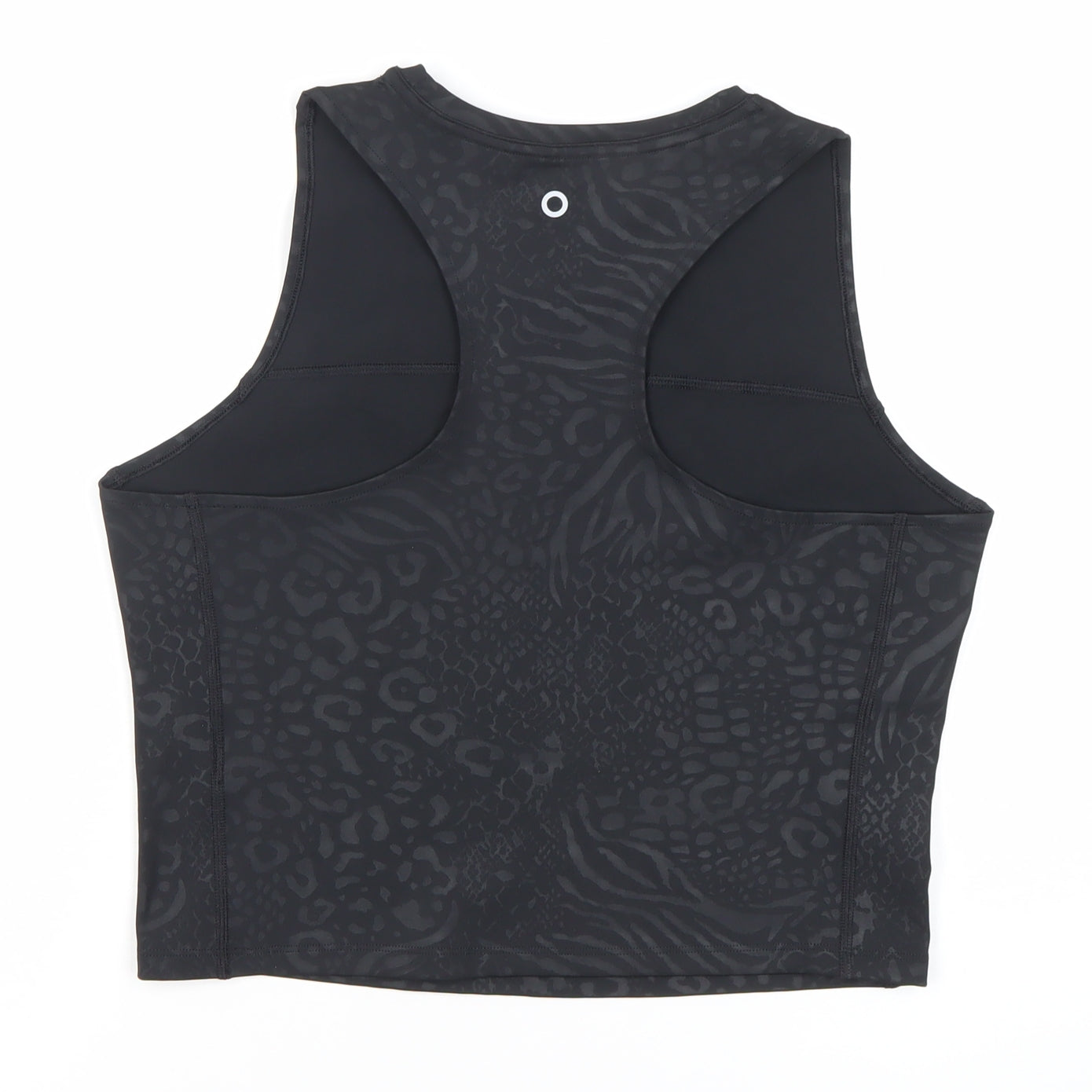 Marks and Spencer Womens Black Animal Print Racerback Tank Top Size 16