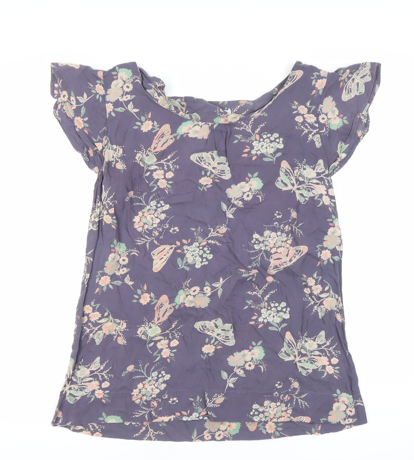 Womens UK Size 10 White Stuff Purple Tunic Blouse