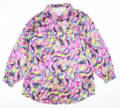 Womens UK Size 8 Missguided Multicoloured Classic Button-Up