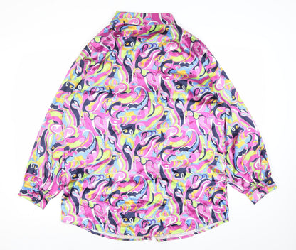Womens UK Size 8 Missguided Multicoloured Classic Button-Up
