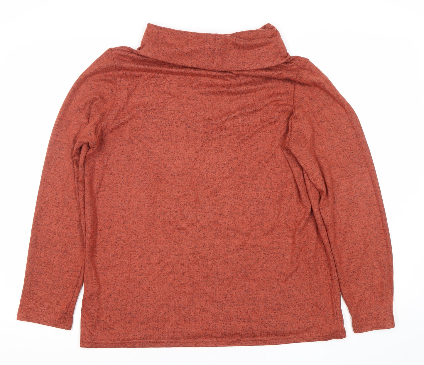 Womens UK Size M ISLE Essentials Brown Pullover Jumper