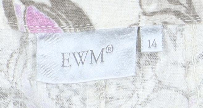 Womens UK Size 14 EWM A-Line Woven Skirt