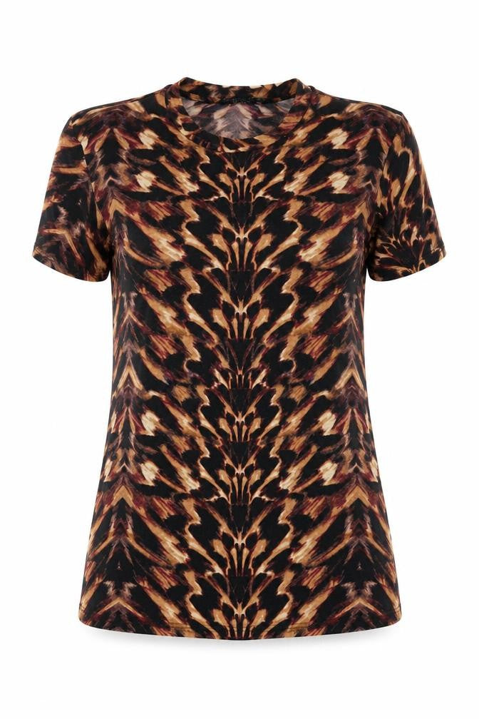 Womens UK Size 12 Dorothy Perkins Multicoloured Basic T-Shirt