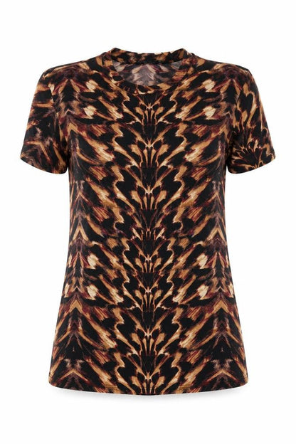 Womens UK Size 12 Dorothy Perkins Multicoloured Basic T-Shirt