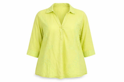 Womens UK Size 16 Marks and Spencer Green Tunic Blouse