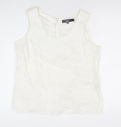 Womens UK Size 18 NEXT Ivory Basic Blouse