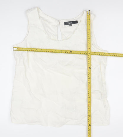Womens UK Size 18 NEXT Ivory Basic Blouse