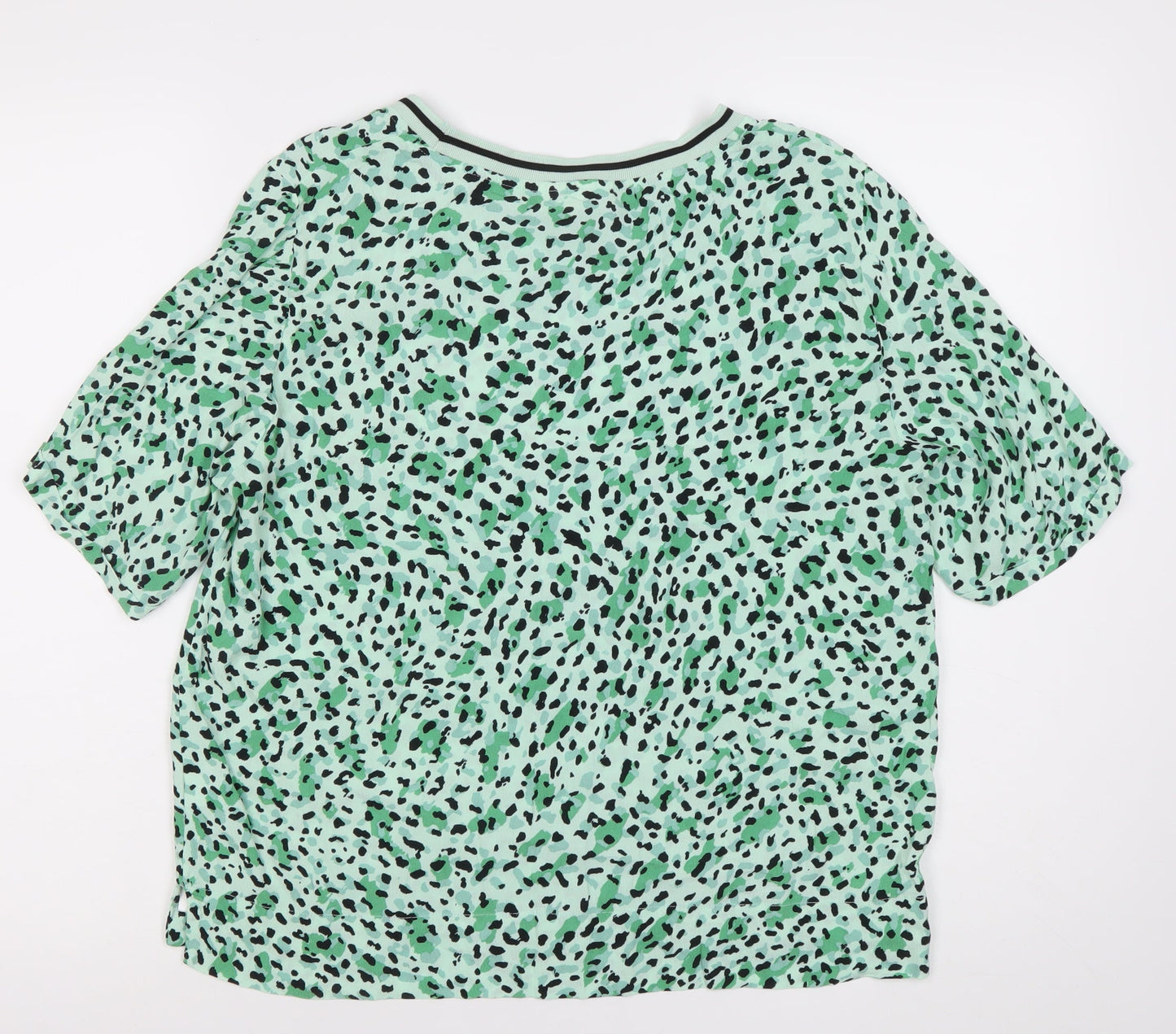 Womens UK Size 12 InWear Green Basic T-Shirt