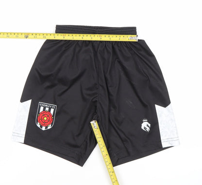Hope & Glory Boys Black Football Athletic Shorts Size S Junior