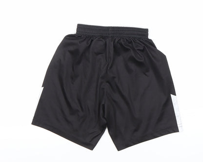 Hope & Glory Boys Black Football Athletic Shorts Size S Junior