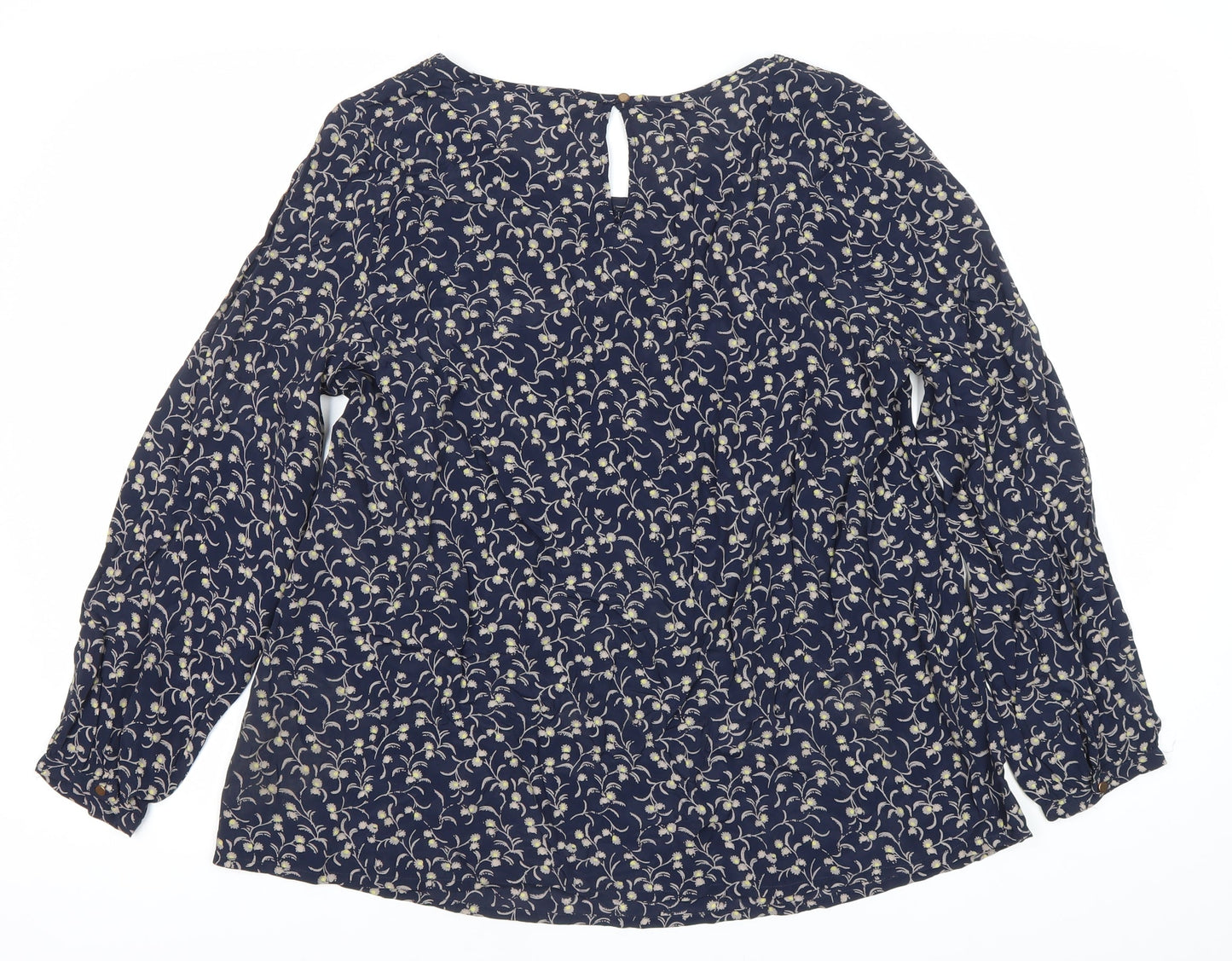 Womens UK Size 14 Monsoon Blue Tunic Blouse
