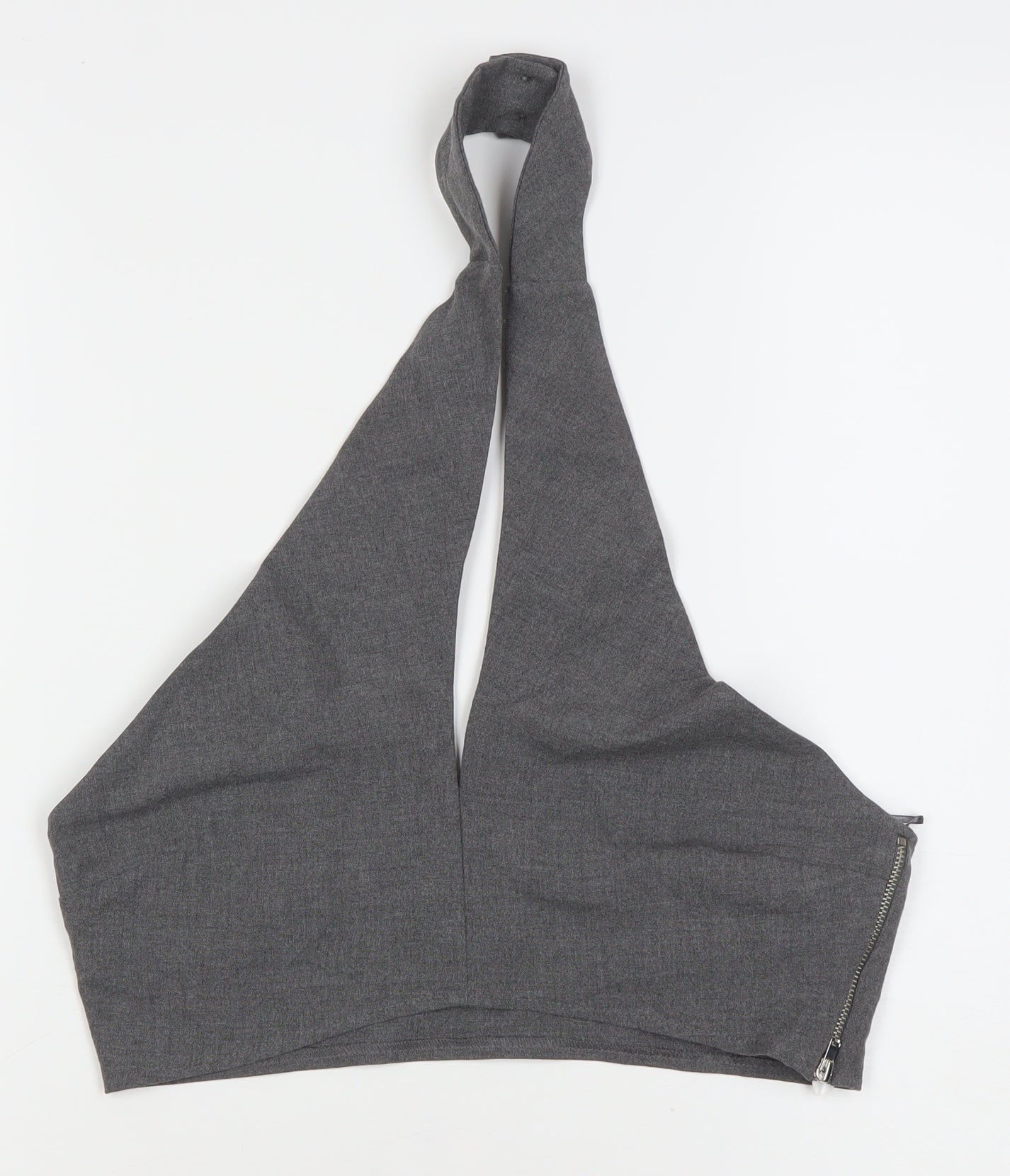 Womens UK Size 12 Pull&Bear Grey Cropped Tank
