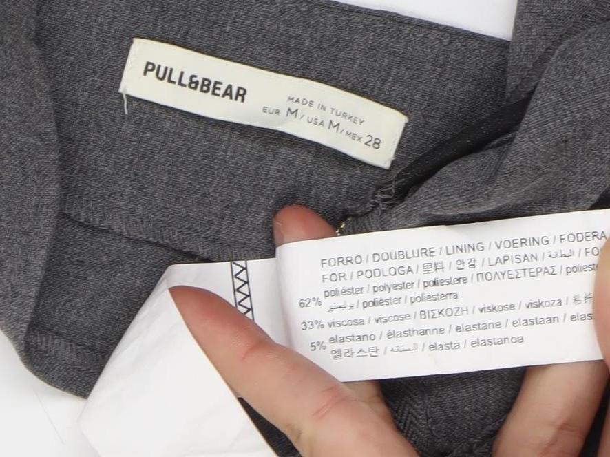 Womens UK Size 12 Pull&Bear Grey Cropped Tank