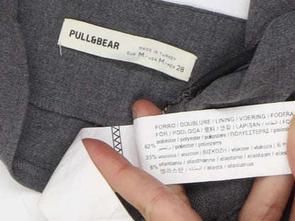 Womens UK Size 12 Pull&Bear Grey Cropped Tank