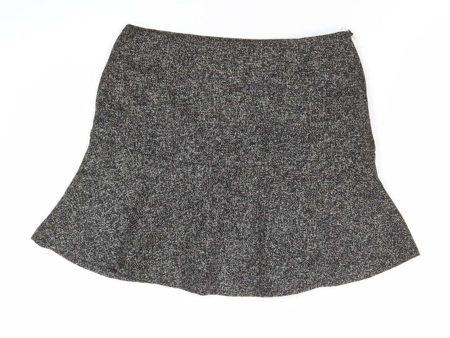 TREE BY DOTORI Women’s Grey Tweed Flare Skirt Size M Knee Length