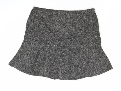 TREE BY DOTORI Women’s Grey Tweed Flare Skirt Size M Knee Length