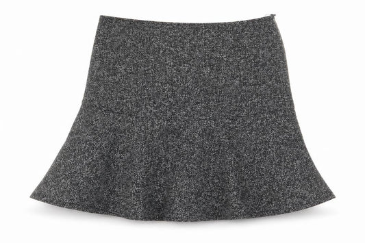 TREE BY DOTORI Women’s Grey Tweed Flare Skirt Size M Knee Length