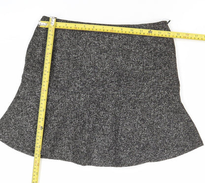 TREE BY DOTORI Women’s Grey Tweed Flare Skirt Size M Knee Length