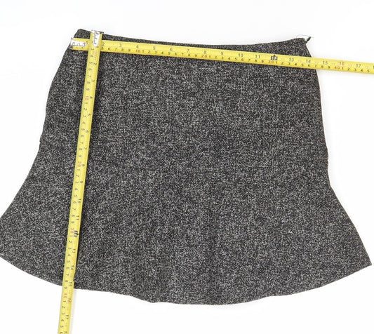 TREE BY DOTORI Women’s Grey Tweed Flare Skirt Size M Knee Length