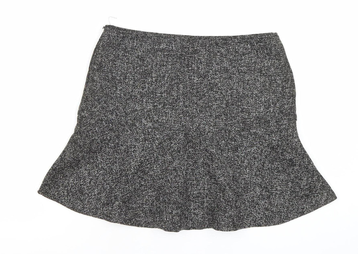 TREE BY DOTORI Women’s Grey Tweed Flare Skirt Size M Knee Length
