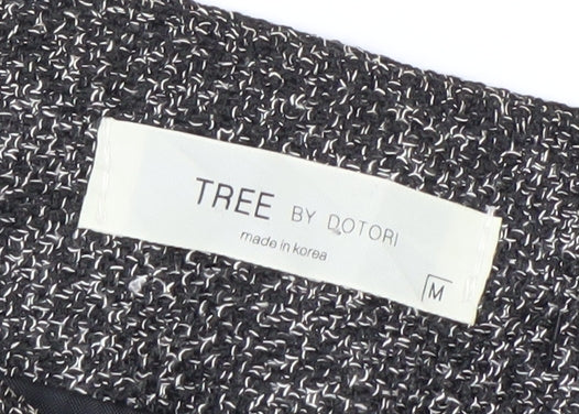 TREE BY DOTORI Women’s Grey Tweed Flare Skirt Size M Knee Length