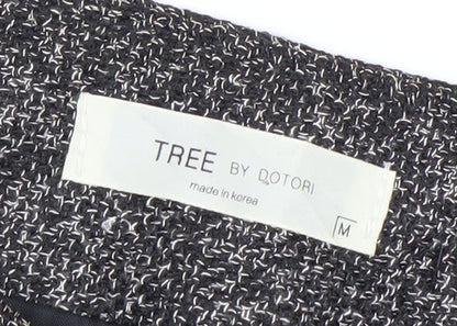 TREE BY DOTORI Women’s Grey Tweed Flare Skirt Size M Knee Length