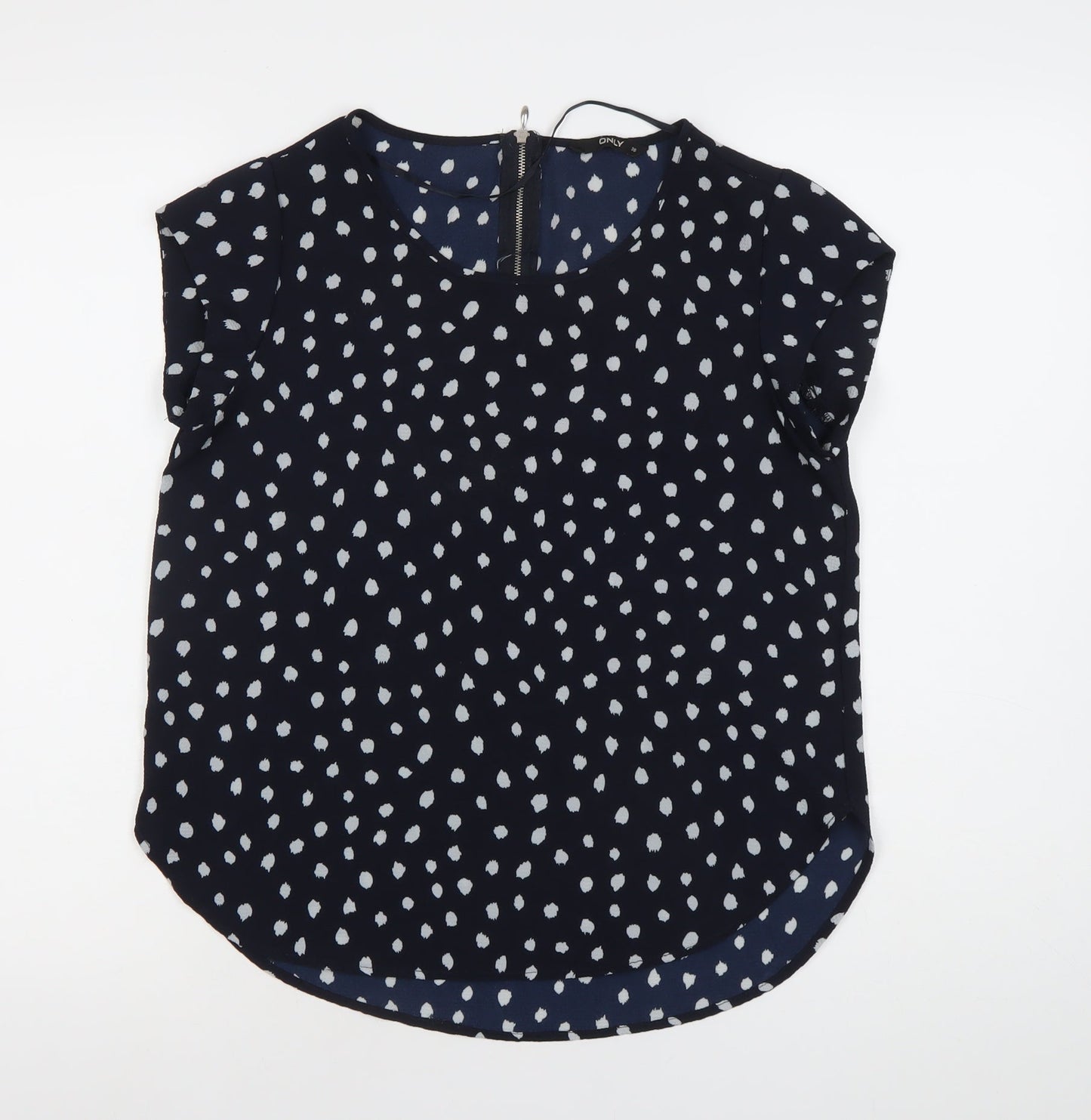 Womens UK Size 8 Only Blue Basic Blouse