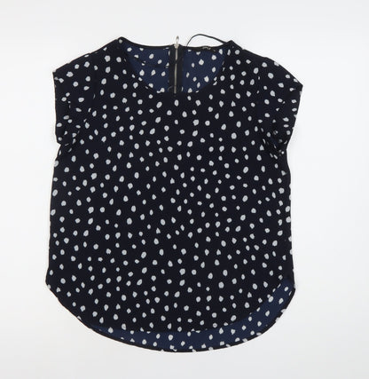 Womens UK Size 8 Only Blue Basic Blouse