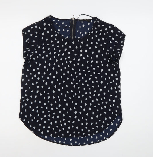 Womens UK Size 8 Only Blue Basic Blouse