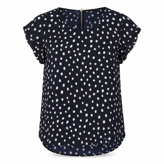 Womens UK Size 8 Only Blue Basic Blouse