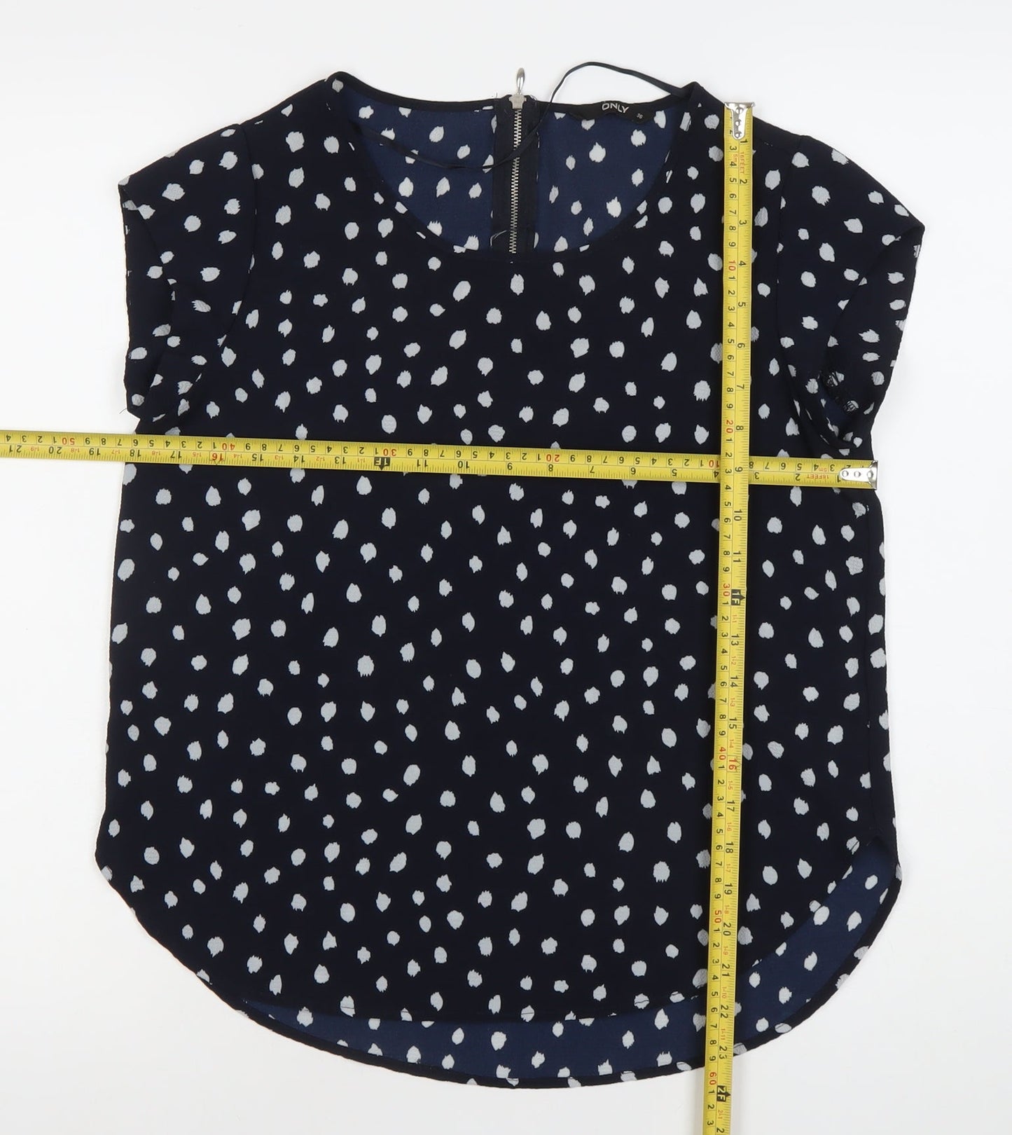 Womens UK Size 8 Only Blue Basic Blouse