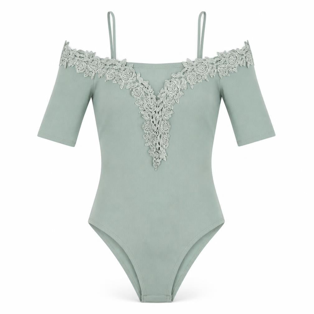 Womens UK Size UK 4 Topshop One-Piece Green Bodysuit