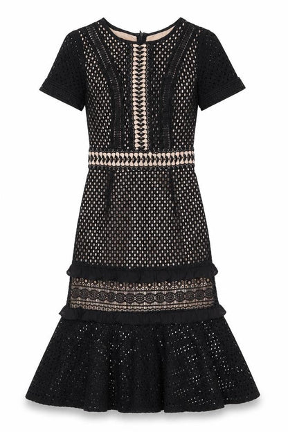 True Decadence Women’s XS Black Lace Sheath Party Dress