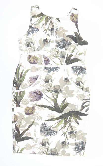 Next Women’s Multicoloured Floral Bodycon Dress Size 14