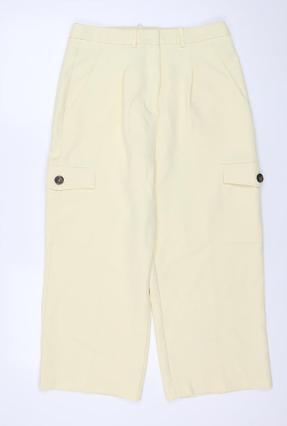 Womens UK Size 12 ASOS Regular Fit Cargo Beige Trousers