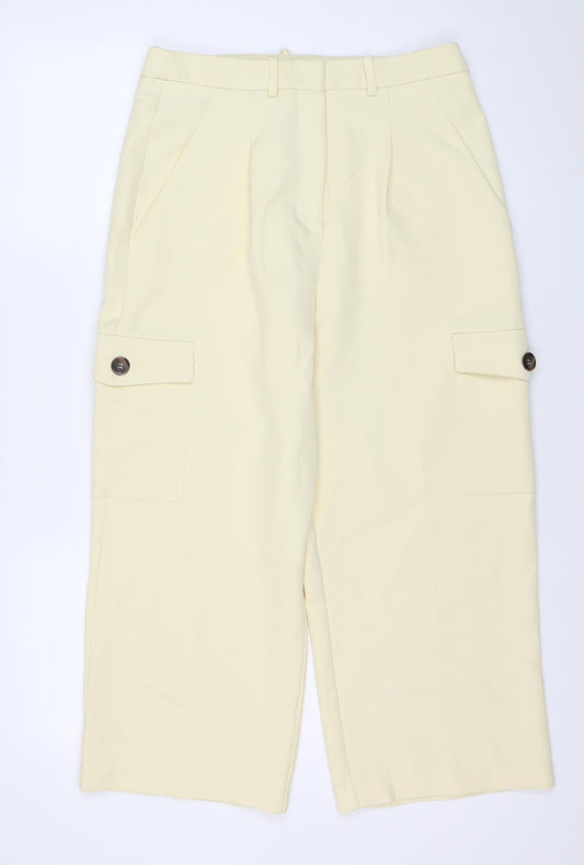 Womens UK Size 12 ASOS Regular Fit Cargo Beige Trousers