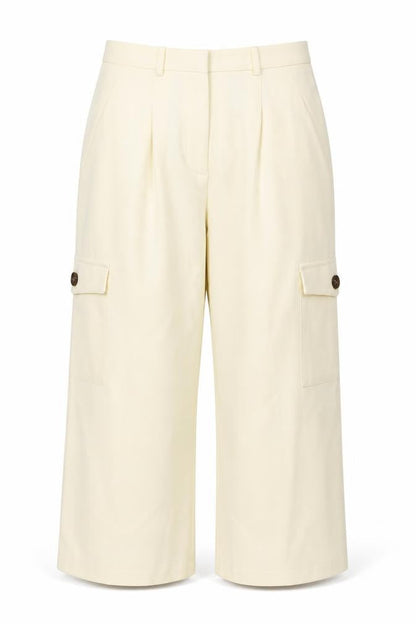 Womens UK Size 12 ASOS Regular Fit Cargo Beige Trousers