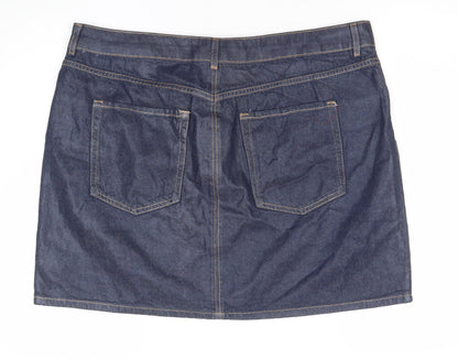 Marks and Spencer Women’s Blue Denim Mini Skirt Size 20