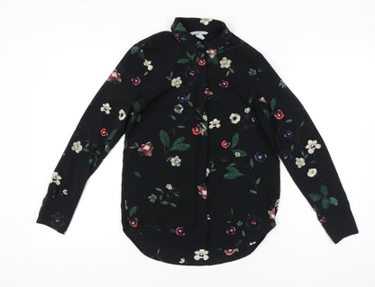 Womens UK Size 6 H&M Black Classic Blouse