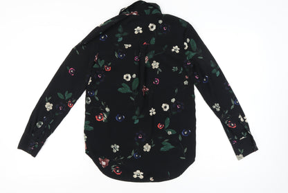 Womens UK Size 6 H&M Black Classic Blouse