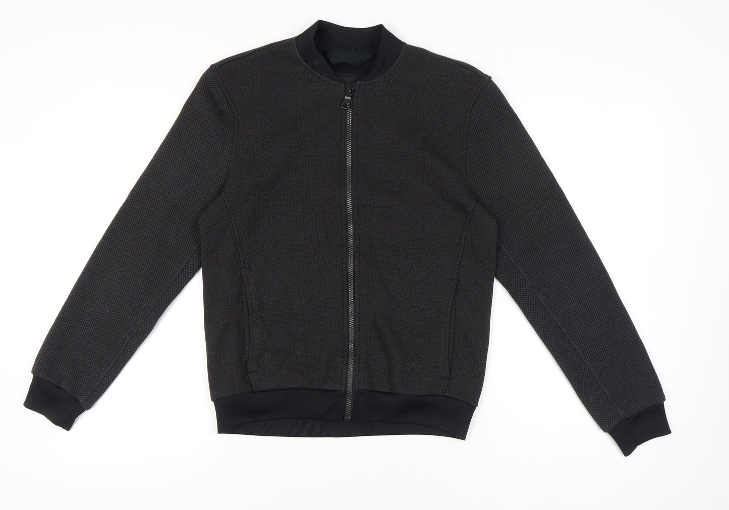 Mens UK Size S Marks and Spencer Black Bomber Jacket