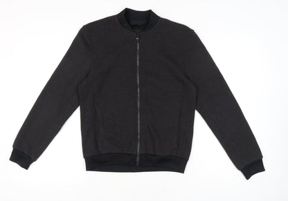 Mens UK Size S Marks and Spencer Black Bomber Jacket