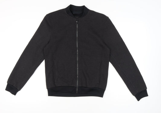 Mens UK Size S Marks and Spencer Black Bomber Jacket
