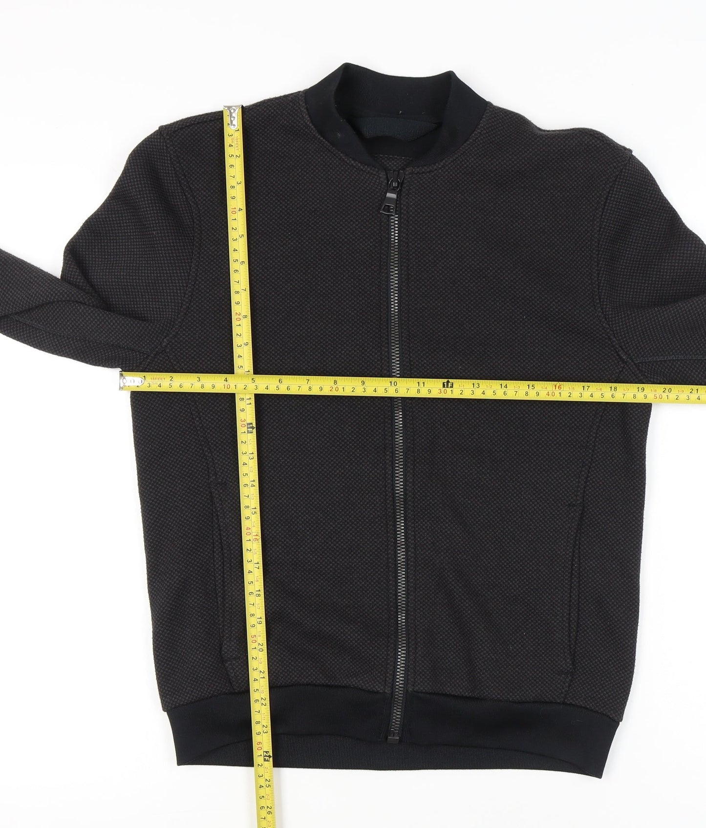 Mens UK Size S Marks and Spencer Black Bomber Jacket