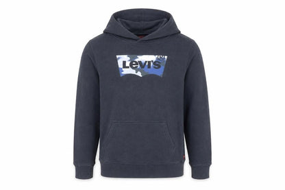 Levi's Boys Blue Pullover Hoodie 12 Years Logo Graphic Cotton Blend