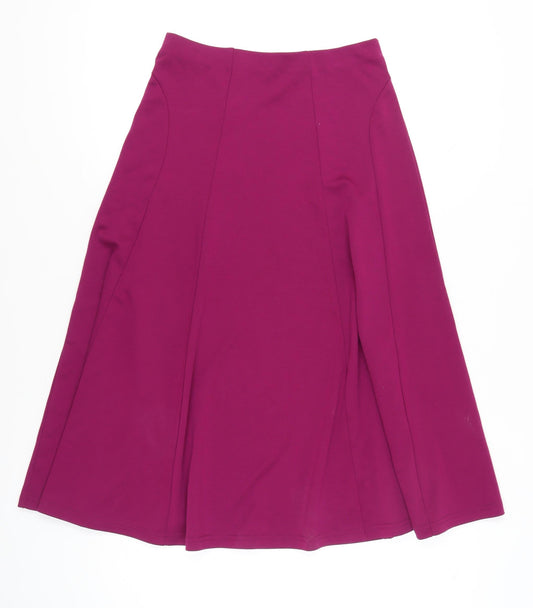 Damart Women’s Purple A-Line Stretch Knee Length Skirt Size 12
