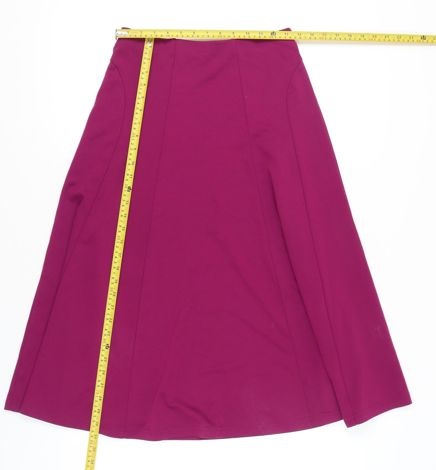 Damart Women’s Purple A-Line Stretch Knee Length Skirt Size 12